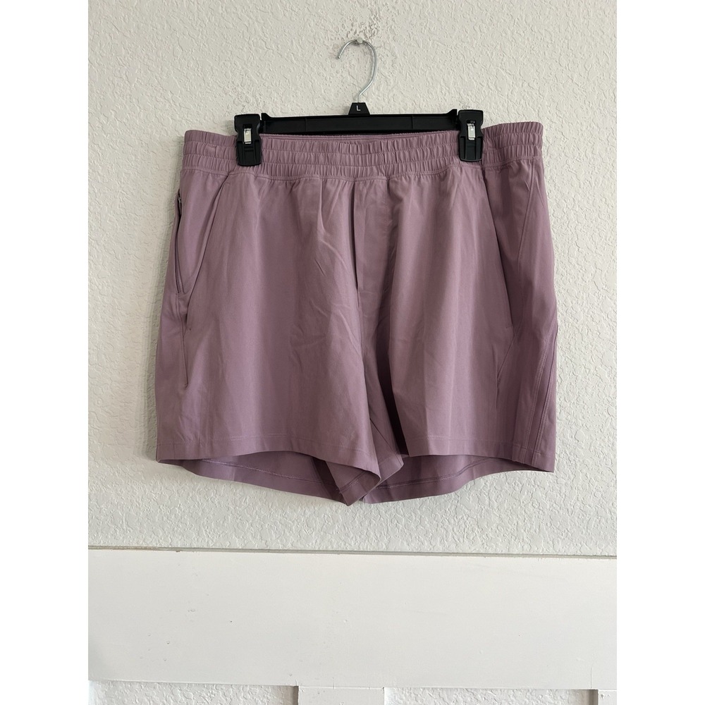 Lululemon Track That High-Rise Lined Short 5" Mauve Purple XL W7AVKS